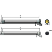 Moteur tubulaire SOMFY ALTUS 50 technologie radio RTS 20Nm/12Tmn - Tête étroite