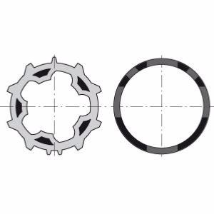 Jeu roue + couronne SOMFY pour moteur Ø 50mm SOMFY/SIMU pour tube DEPRAT Ø 53mm