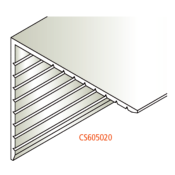 Cornière sécable en PVC blanc régénéré 60 x 50 x 2 mm