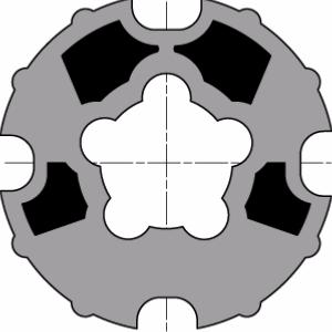 Roue pour moteur Ø 50 SOMFY pour tube IMBAC / Dohner Ø 78mm