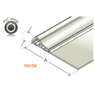 Plat moulurés en PVC vierge blanc