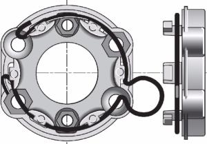 Support pour moteur Ø 50/60 SOMFY, modèle universel en Zamac