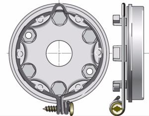 Support pour moteur Ø 60 SOMFY