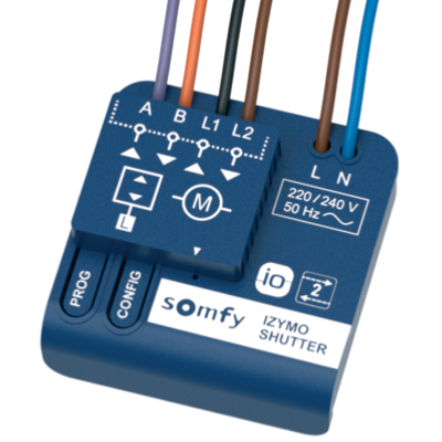 Rcepteur format micro IZYMO IO pour volet roulant SOMFY