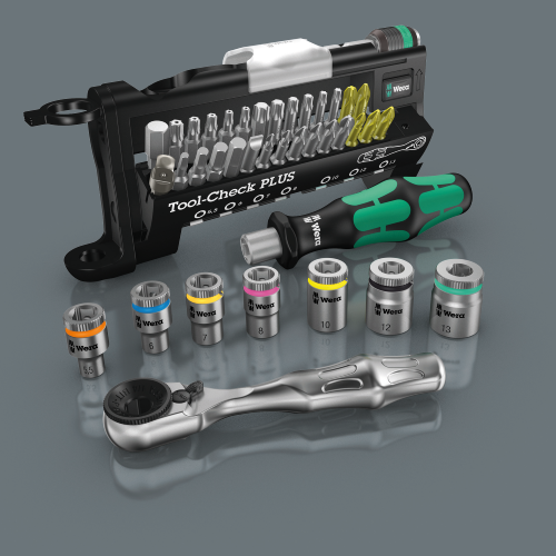 Kit Tool-Check PLUS, embouts et cliquets 39 pièces Wera®