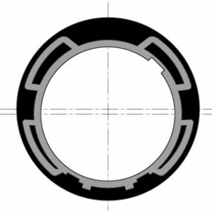 Couronne moteur SOMFY gamme 60 pour tube ZF 80mm (vendu par 10)