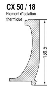 Isolant thermique pour coffre chrono CX18 SOPROFEN