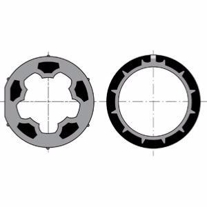 Jeu roue + couronne SOMFY pour moteur Ø 50mm SOMFY/SIMU pour tube MISCHLER Ø 60mm