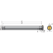 Moteur tubulaire SOMFY OREA 50 technologie radio RTS 20Nm/17Tmn - Tête standard