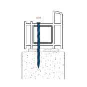 Vis de fixation Ecofix 7,5 x 42 mm pour pose sur support maçonné - avec tête