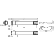 Moteur tubulaire SOMFY ILMO 50 WT court technologie filaire 6Nm/17Tmn - Tête standard