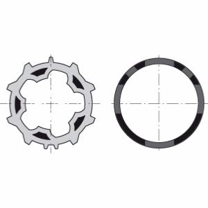 Jeu roue + couronne FAAC pour moteur FAAC gamme TM45/TM45R pour tube ZF 64mm