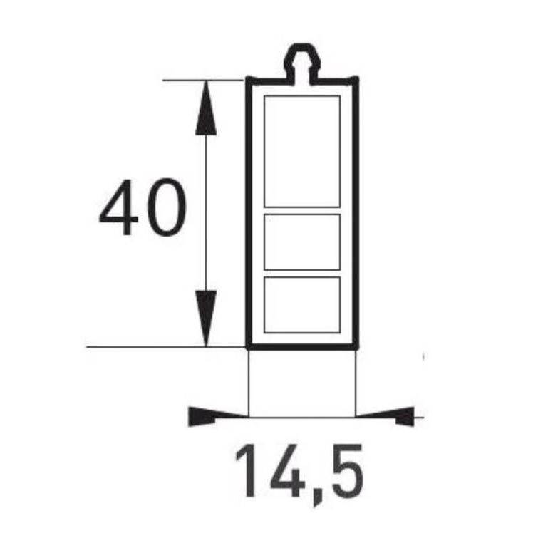 Pièce d'appui Hauteur 40 mm