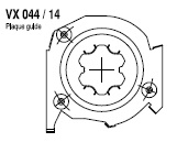 Plaque support moteur coté gauche pour coffre SOPROFEN CX14