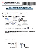 Notice du moteur MVO : moteur réglé & télécommande encore  mémoriser sur le volet